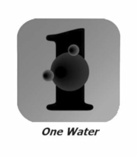 1 ONE WATER Logo (USPTO, 01/30/2018)