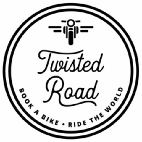 TWISTED ROAD BOOK A BIKE · RIDE THE WORLD Logo (USPTO, 15.02.2018)