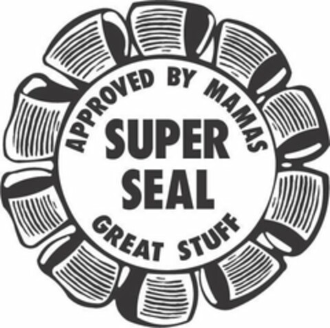 APPROVED BY MAMAS SUPER SEAL GREAT STUFF Logo (USPTO, 13.04.2018)