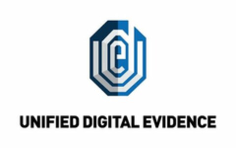 UDE UNIFIED DIGITAL EVIDENCE Logo (USPTO, 10/24/2018)