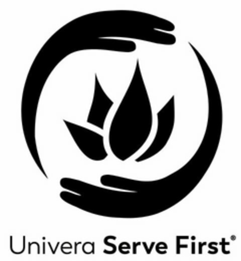 UNIVERA SERVE FIRST Logo (USPTO, 12/14/2018)