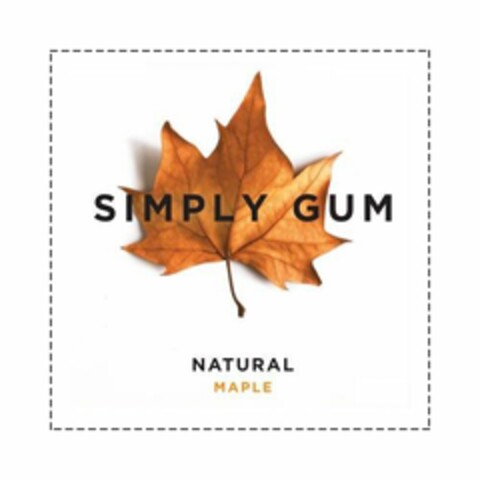 SIMPLY GUM NATURAL MAPLE Logo (USPTO, 27.05.2019)