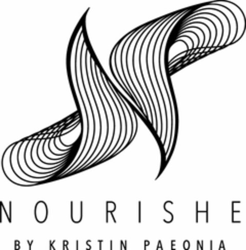 N NOURISHE BY KRISTIN PAEONIA Logo (USPTO, 26.09.2019)