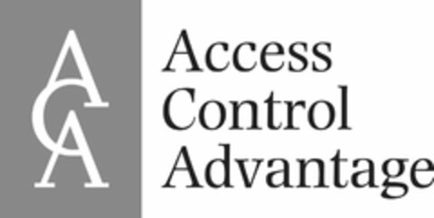 ACA ACCESS CONTROL ADVANTAGE Logo (USPTO, 20.02.2009)