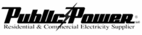 PUBLIC POWER, LLC RESIDENTIAL & COMMERCIAL ELECTRICITY SUPPLIER Logo (USPTO, 11.03.2010)