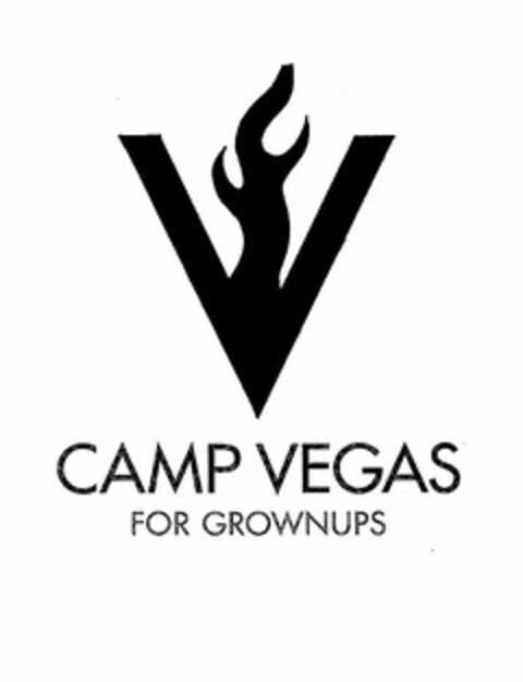 V CAMP VEGAS FOR GROWNUPS Logo (USPTO, 04/23/2010)