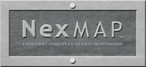 NEXMAP FROM FIRST PRINCIPLES TO FIRST RESPONDERS Logo (USPTO, 09/07/2010)