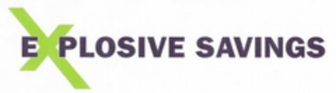 EXPLOSIVE SAVINGS Logo (USPTO, 05.01.2011)