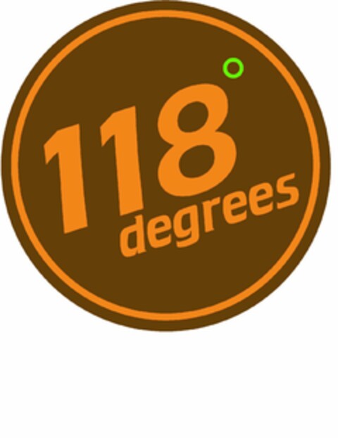 118° DEGREES Logo (USPTO, 31.01.2012)