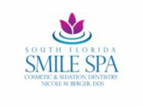 SOUTH FLORIDA SMILE SPA COSMETIC & SEDATION DENTISTRY NICOLE M. BERGER, DDS Logo (USPTO, 11/30/2012)