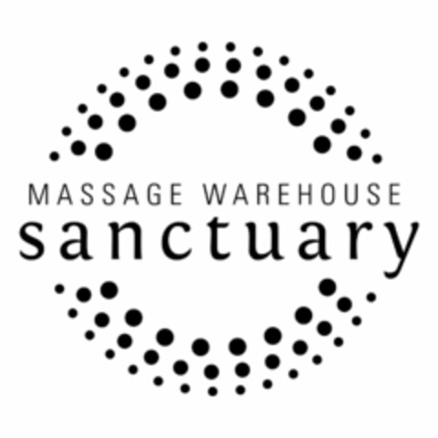 MASSAGE WAREHOUSE SANCTUARY Logo (USPTO, 02/25/2013)