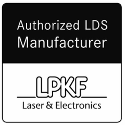 AUTHORIZED LDS MANUFACTURER LPKF LASER & ELECTRONICS Logo (USPTO, 16.04.2014)