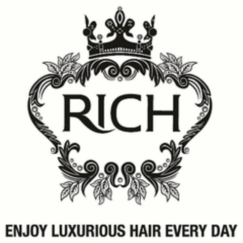 RICH ENJOY LUXURIOUS HAIR EVERY DAY Logo (USPTO, 05.03.2015)