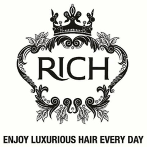 RICH ENJOY LUXURIOUS HAIR EVERY DAY Logo (USPTO, 03/05/2015)