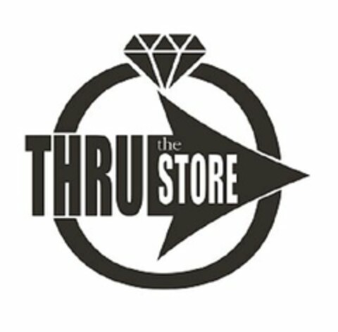 THRU THE STORE Logo (USPTO, 14.05.2015)