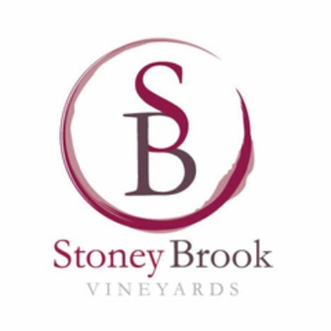 SB STONEY BROOK VINEYARDS Logo (USPTO, 28.10.2015)