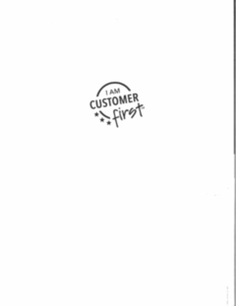 I AM CUSTOMER FIRST Logo (USPTO, 06.06.2016)