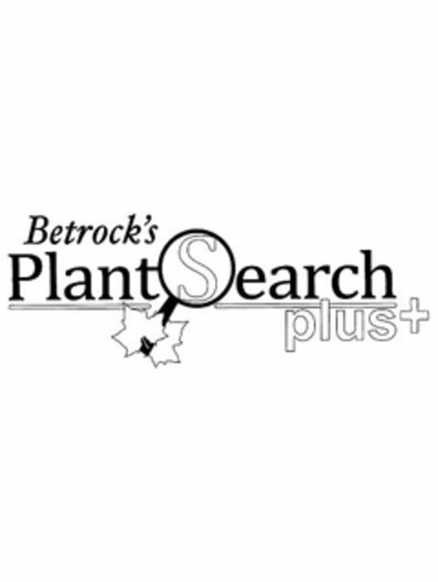 BETROCK'S PLANTSEARCH PLUS + Logo (USPTO, 08.09.2016)