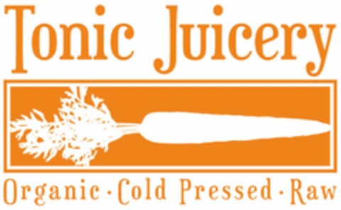 TONIC JUICERY ORGANIC· COLD PRESSED · RAW Logo (USPTO, 07/28/2017)