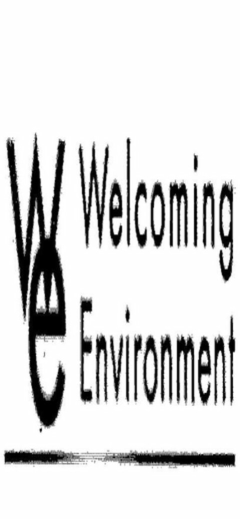 WE WELCOMING ENVIRONMENT Logo (USPTO, 08/24/2017)