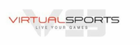 VS VIRTUALSPORTS LIVE YOUR GAMES Logo (USPTO, 01/25/2018)