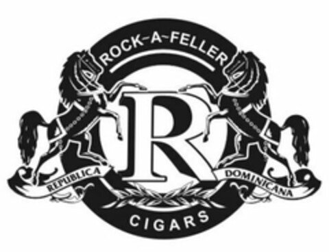 ROCK-A-FELLER REPUBLICA R DOMINICANA CIGARS Logo (USPTO, 04.12.2018)