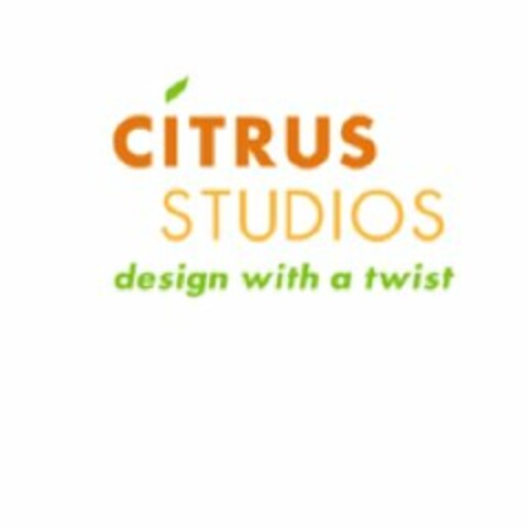 CITRUS STUDIOS DESIGN WITH A TWIST Logo (USPTO, 07/15/2009)