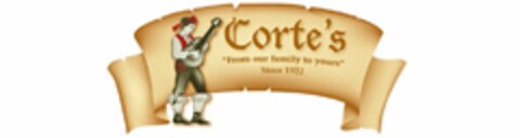 CORTE'S "FROM OUR FAMILY TO YOURS" SINCE 1922 Logo (USPTO, 09/08/2010)