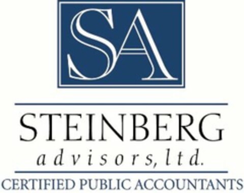 SA STEINBERG ADVISORS, LTD. CERTIFIED PUBLIC ACCOUNTANTS Logo (USPTO, 28.12.2011)