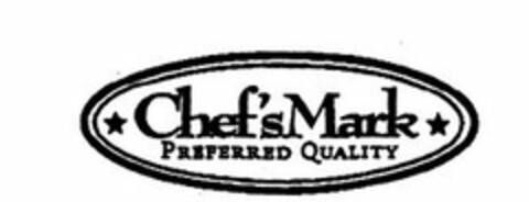 CHEF'S MARK PREFERRED QUALITY Logo (USPTO, 30.08.2013)