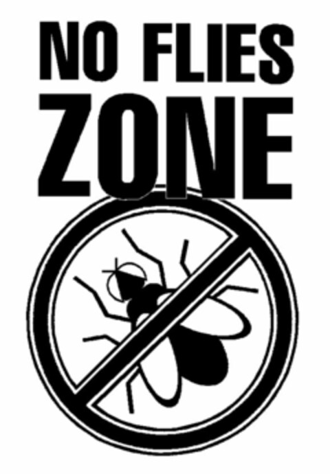 NO FLIES ZONE Logo (USPTO, 27.09.2013)