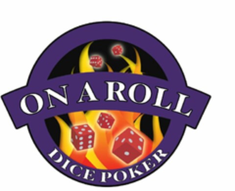 ON A ROLL DICE POKER Logo (USPTO, 11.11.2013)