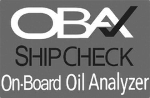 OBA SHIPCHECK ON-BOARD OIL ANALYZER Logo (USPTO, 01.05.2014)