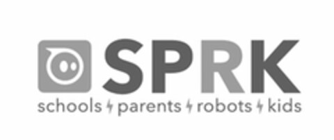 SPRK SCHOOLS PARENTS ROBOTS KIDS Logo (USPTO, 06/05/2014)