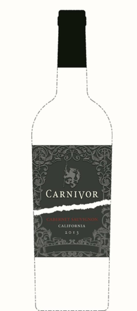 CARNIVOR CABERNET SAUVIGNON CALIFORNIA Logo (USPTO, 24.08.2015)