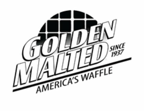 GOLDEN MALTED SINCE 1937 AMERICA'S WAFFLE Logo (USPTO, 12/18/2015)