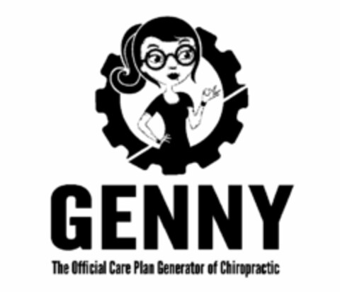 GENNY THE OFFICIAL CARE PLAN GENERATOR OF CHIROPRACTIC Logo (USPTO, 09.03.2016)