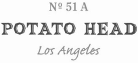 NO. 51A POTATO HEAD LOS ANGELES Logo (USPTO, 26.10.2016)