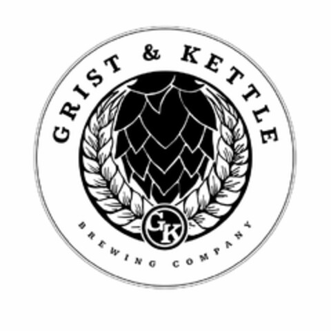 GK GRIST & KETTLE BREWING COMPANY Logo (USPTO, 12/19/2016)