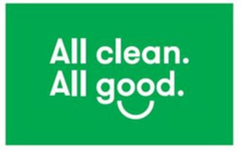 ALL CLEAN. ALL GOOD. Logo (USPTO, 11.03.2017)