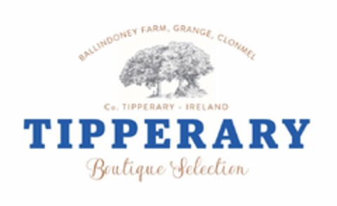 BALLINDONEY FARM, GRANGE, CLONMEL, CO. TIPPERARY IRELAND, TIPPERARY BOUTIQUE SELECTION Logo (USPTO, 03/24/2017)