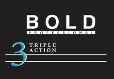 BOLD PROFESSIONAL 3TRIPLE ACTION Logo (USPTO, 29.04.2019)