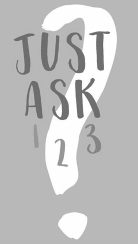 JUST ASK 1 2 3 ? Logo (USPTO, 11/12/2019)