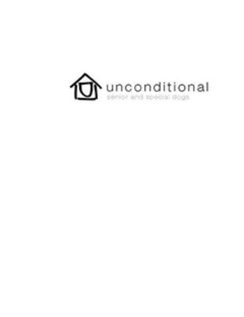 UNCONDITIONAL SENIOR AND SPECIAL DOGS Logo (USPTO, 01/23/2020)