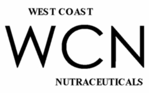 WCN WEST COAST NUTRACEUTICALS Logo (USPTO, 07/30/2010)