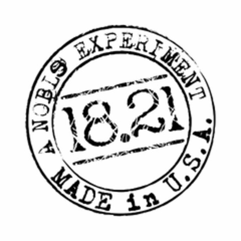 18.21 A NOBLE EXPERIMENT MADE IN U.S.A. Logo (USPTO, 31.03.2016)