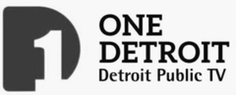 D 1 ONE DETROIT DETROIT PUBLIC TV Logo (USPTO, 07/01/2018)