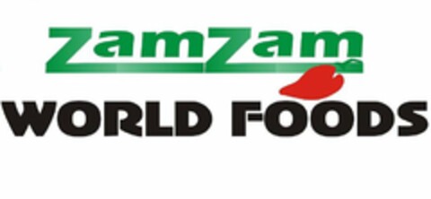 ZAM ZAM WORLD FOODS Logo (USPTO, 08.11.2009)