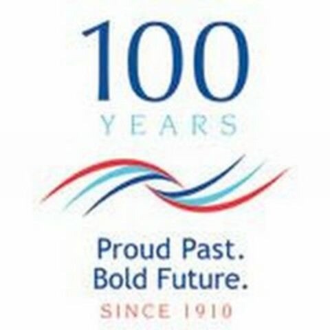 100 YEARS PROUD PAST. BOLD FUTURE. SINCE 1910 Logo (USPTO, 12.02.2011)