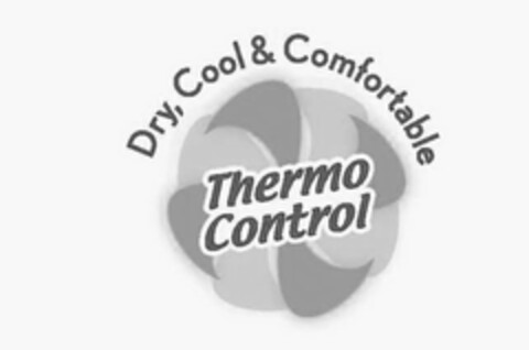 DRY, COOL & COMFORTABLE THERMO CONTROL Logo (USPTO, 03.06.2011)